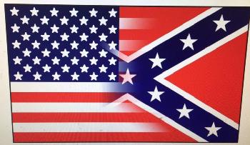 3'X5' Half and Half Confederate/American Flag